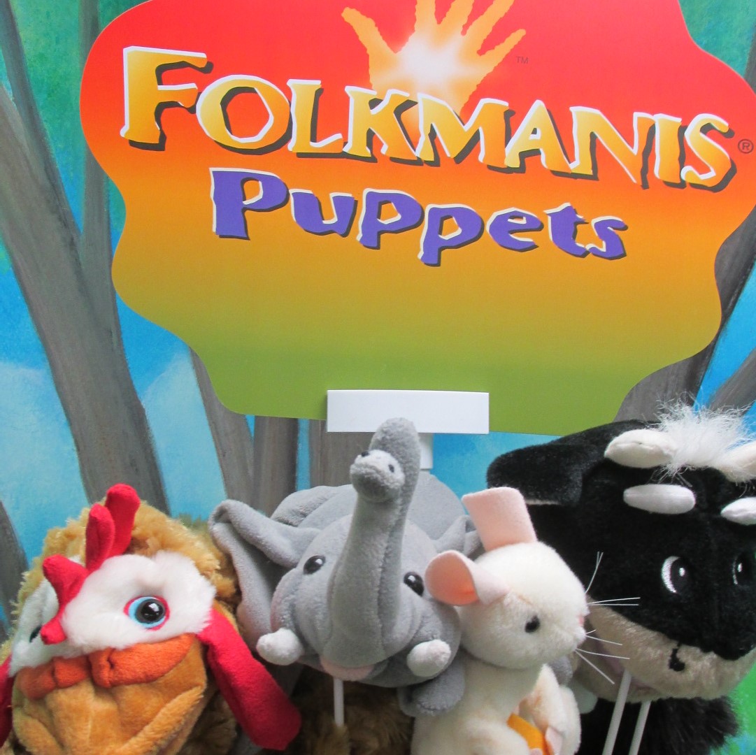 assorted early literacy animal puppets