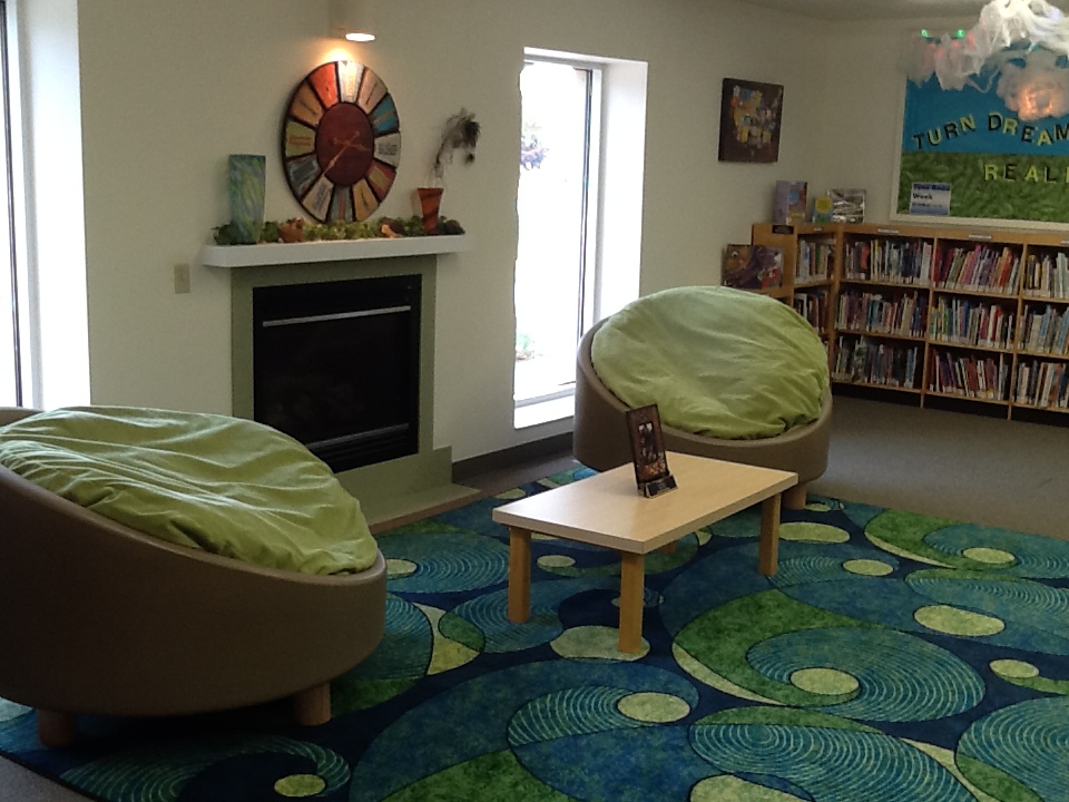 Teen area at the library
